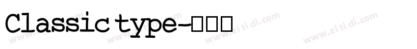 Classic type字体转换